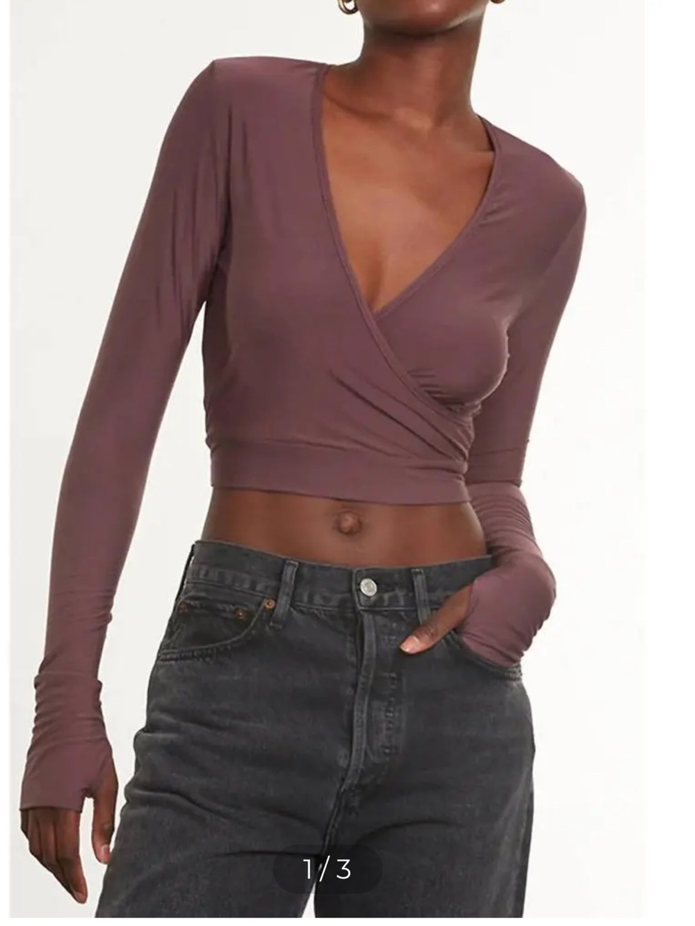 Commando Faux Wrap Cropped Top